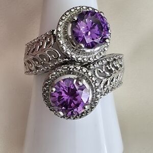 Multi Gemstone Interchangeable Stainless Steel Ring